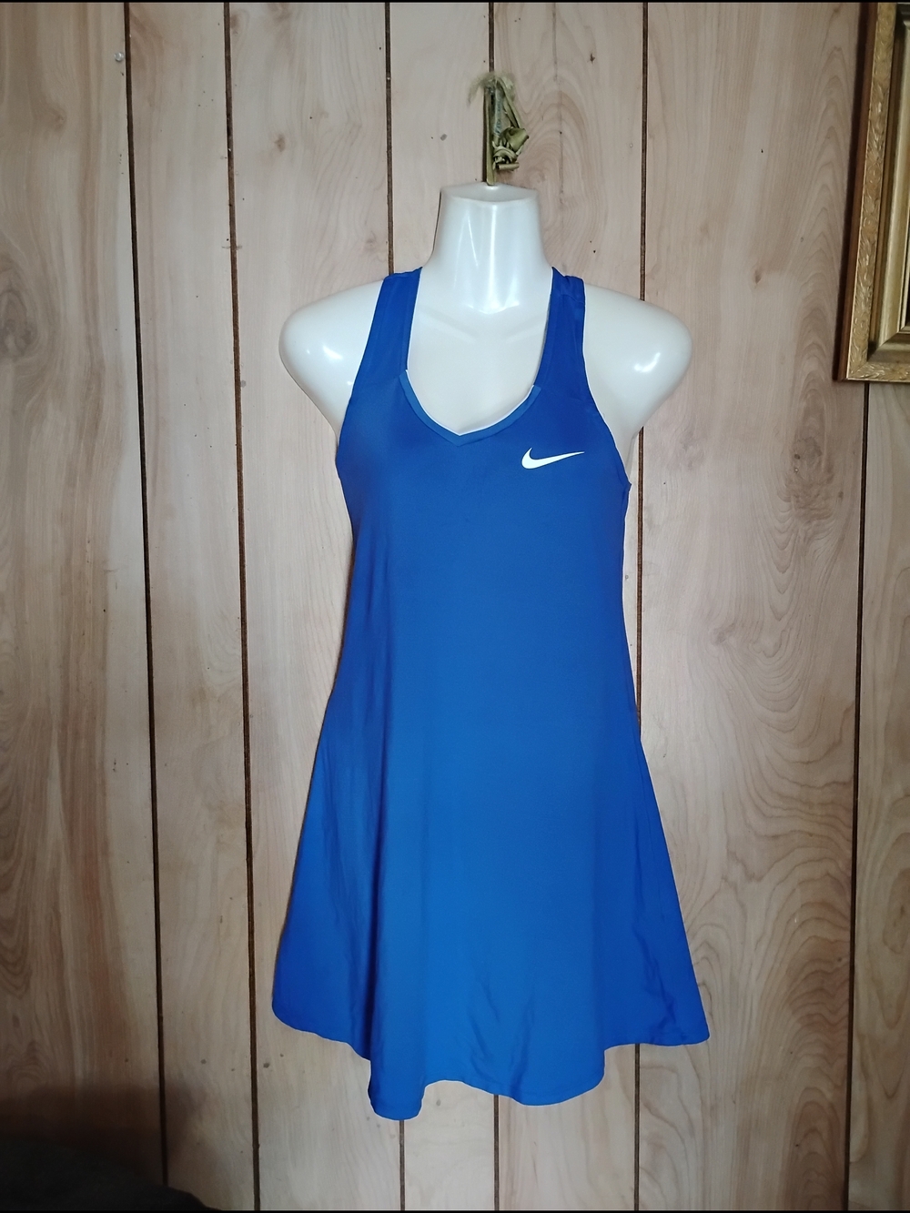 Nike Blue Racerback Tennis Dress with Swoosh